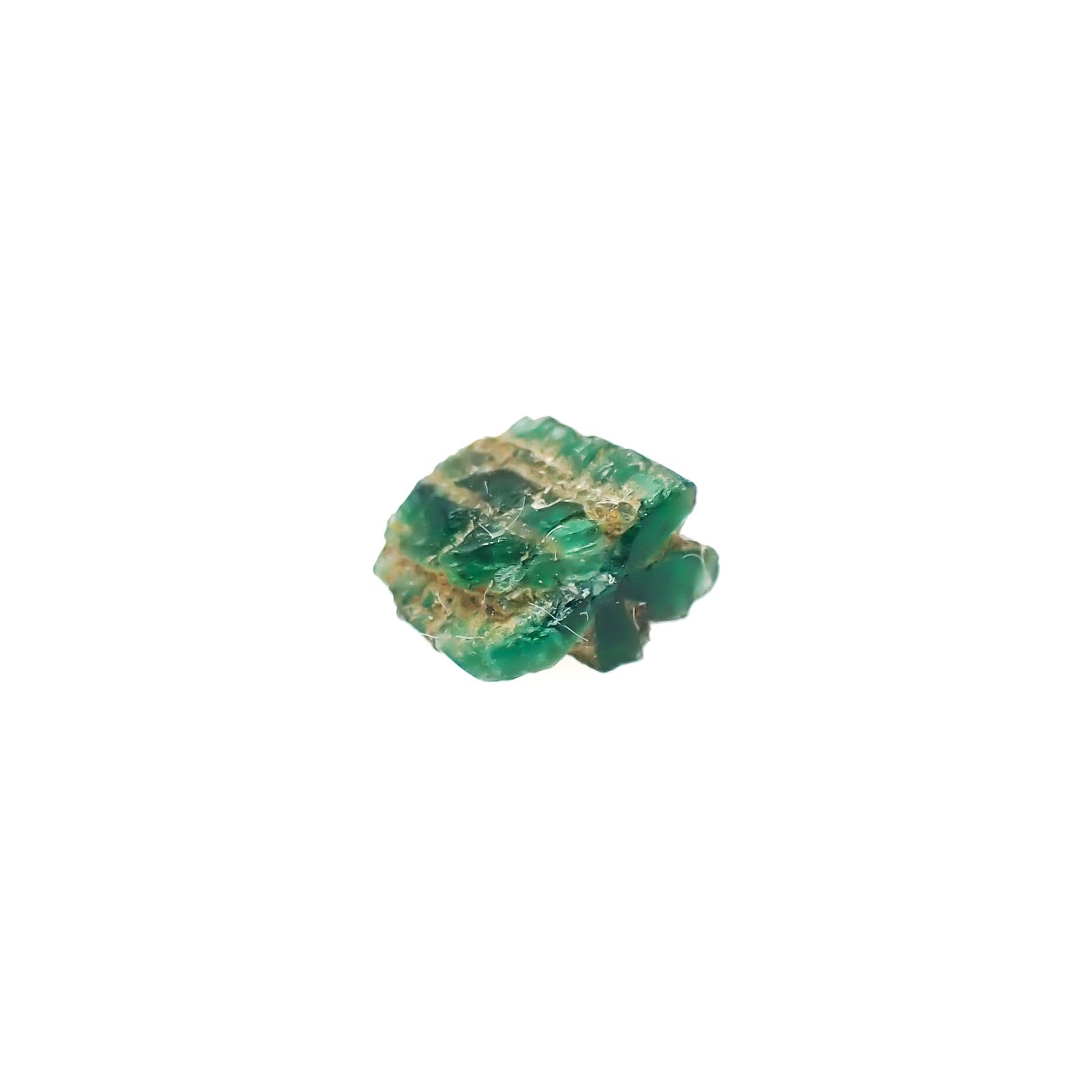 逆トラピッチェエメラルド 原石 コロンビア産 0.47ct[240627849]5x3.1mm前後