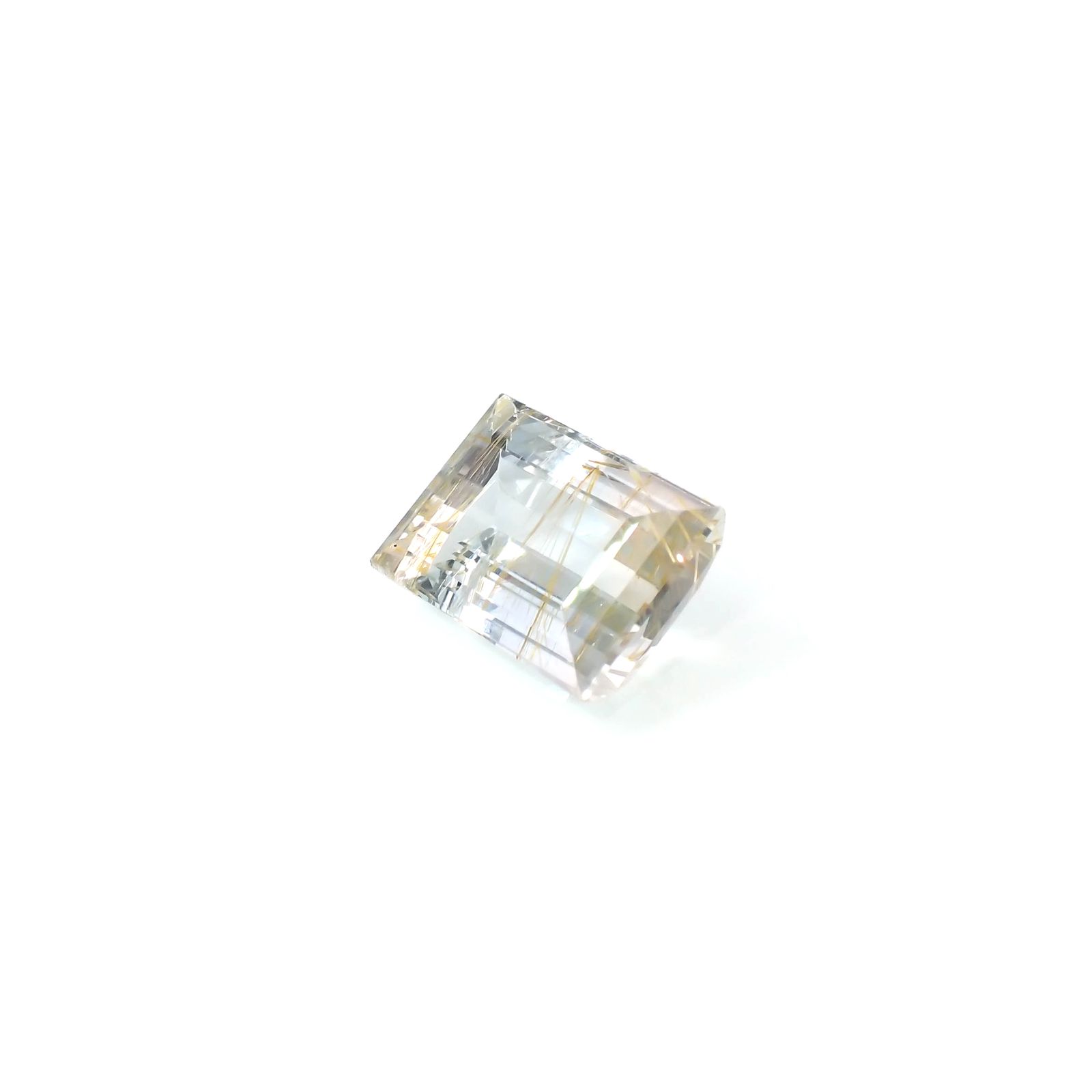 ニードルインブルートパーズ（チューブインブルートパーズ） ブラジル・ミナスジェライス州産 15.59ct[240125506]15.5x11.3mm前後