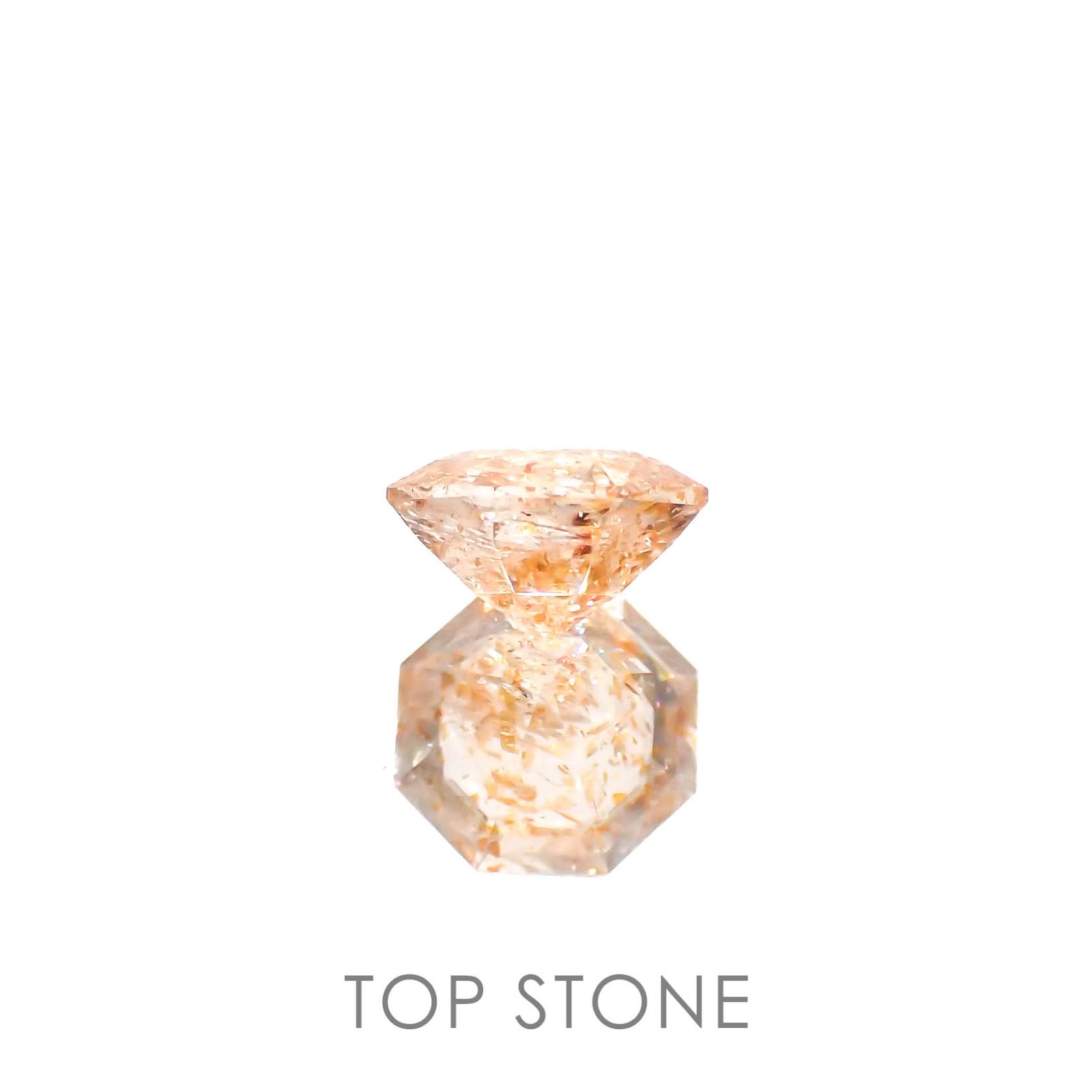 ◇オクタゴンカット◇イリュージョンサンストーン タンザニア産 0.88ct[230320950]6.5x6.4mm前後
