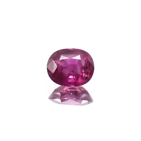パープルサファイア(宝石名パープル・サファイア) カシミール地方産 0.883ct ソ付(彩珠)[210310229]6.1×5mm前後