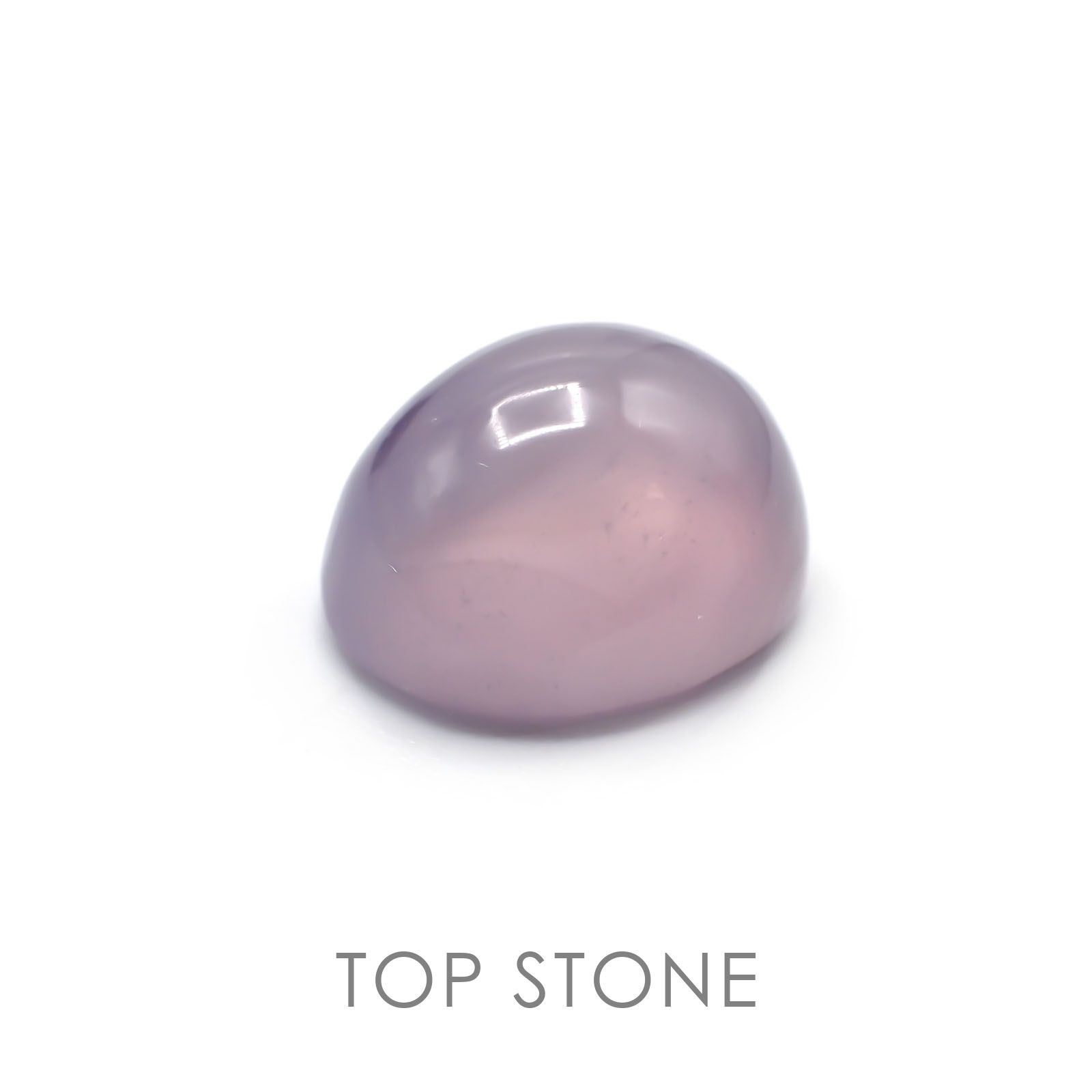 パープルカルセドニー(宝石名バイオレット・カルセドニー) インドネシア産 14.61ct 識別済[21017971]16.3×13.3mm前後