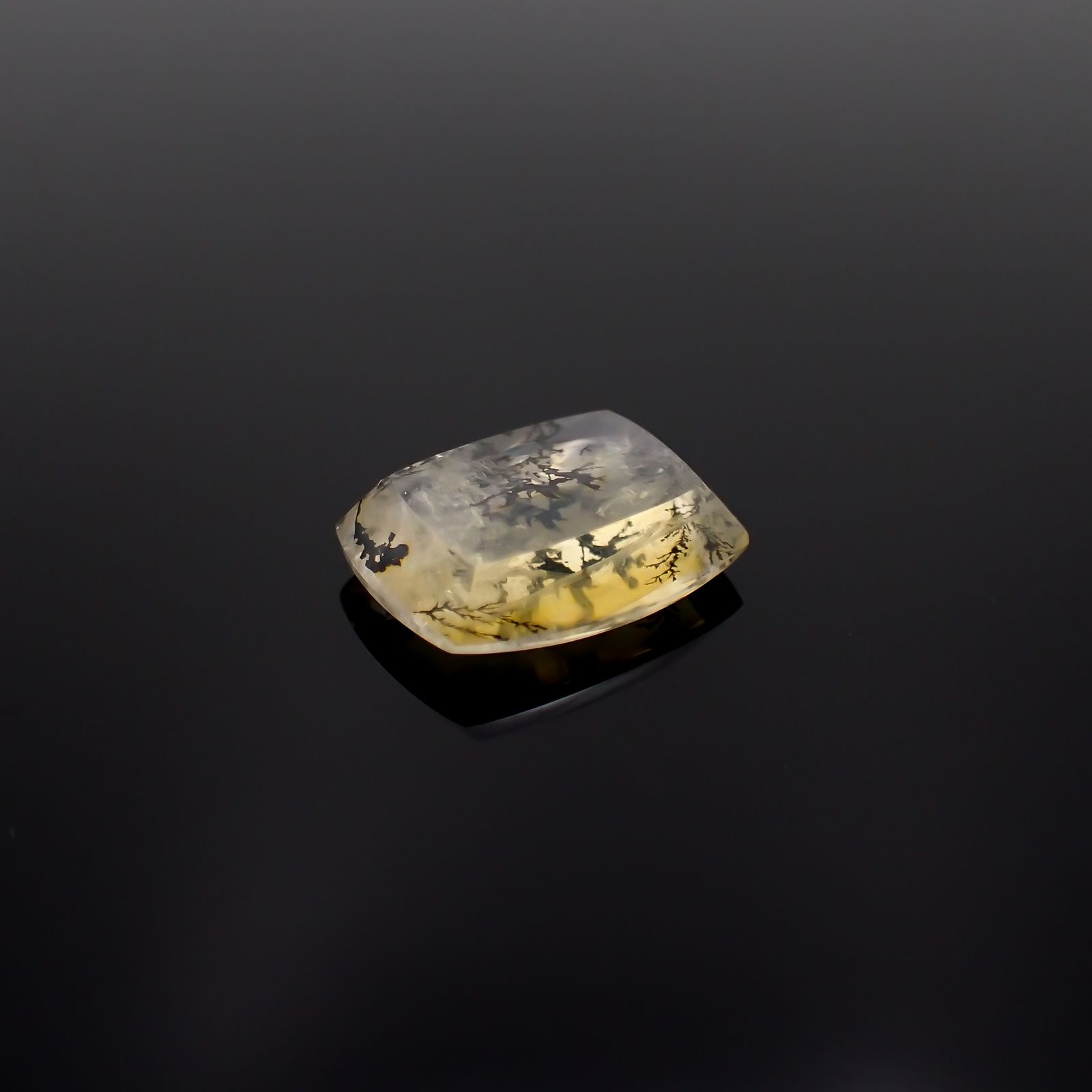 デンドリチッククォーツ ブラジル産 7.76ct[230521968]12.5x15.9mm前後