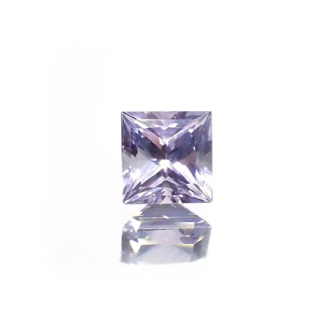 ◇プリンセスカット◇ラベンダーサファイア(宝石名サファイア)東アフリカ産 0.23ct 識別済[250817370]3.3x3.2mm前後