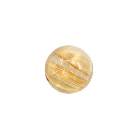 ルチルクォーツ(宝石名ルチルレイテッド・クォーツ) ブラジル産 識別済 2.22ct / 7.8×7.7mm前後 [251013313]