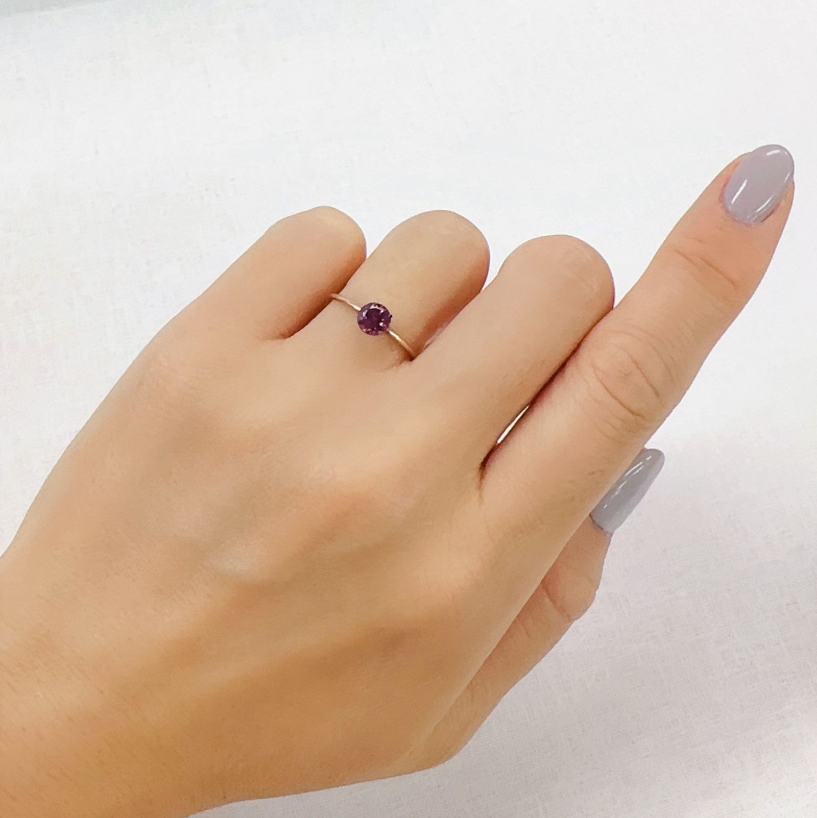 グレープガーネット ブラジル産 0.69ct[230823167]5x5mm前後