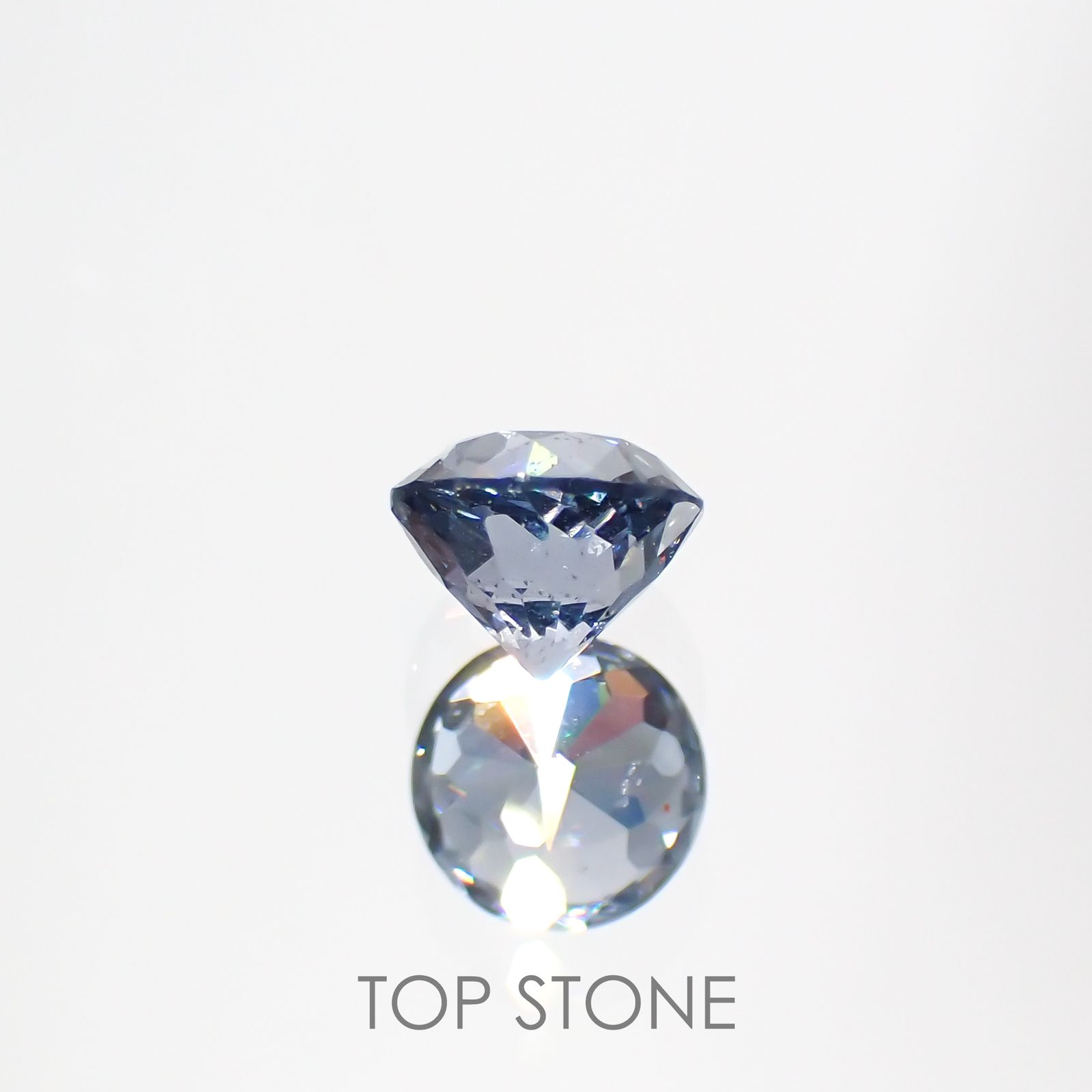 グレイッシュブルースピネル ビルマ産 ルース 0.55ct[210913143]4.7×4.7mm前後