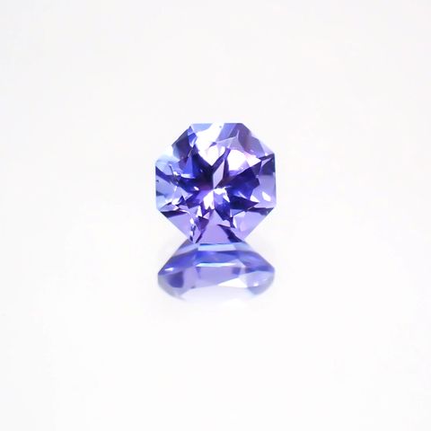 ◇オクタゴンカット◇タンザナイトSA(宝石名タンザナイト) タンザニア産 0.55ct 識別済[24029544]5×5mm前後