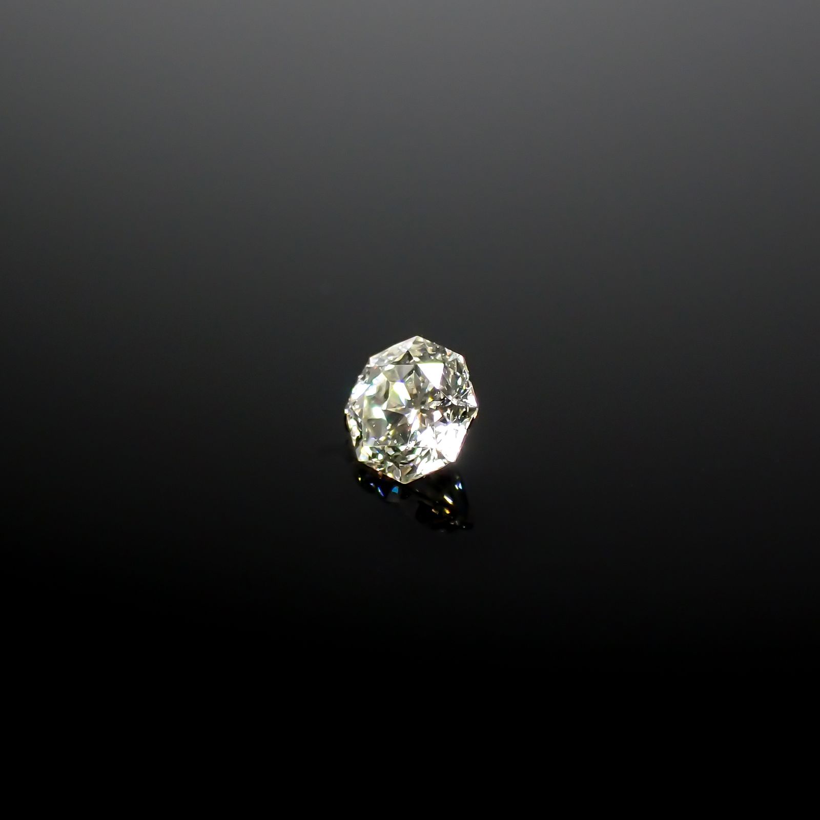 ◇オクタゴンカット◇ダイヤモンド 0.12ct[240427037]3x2.9mm前後