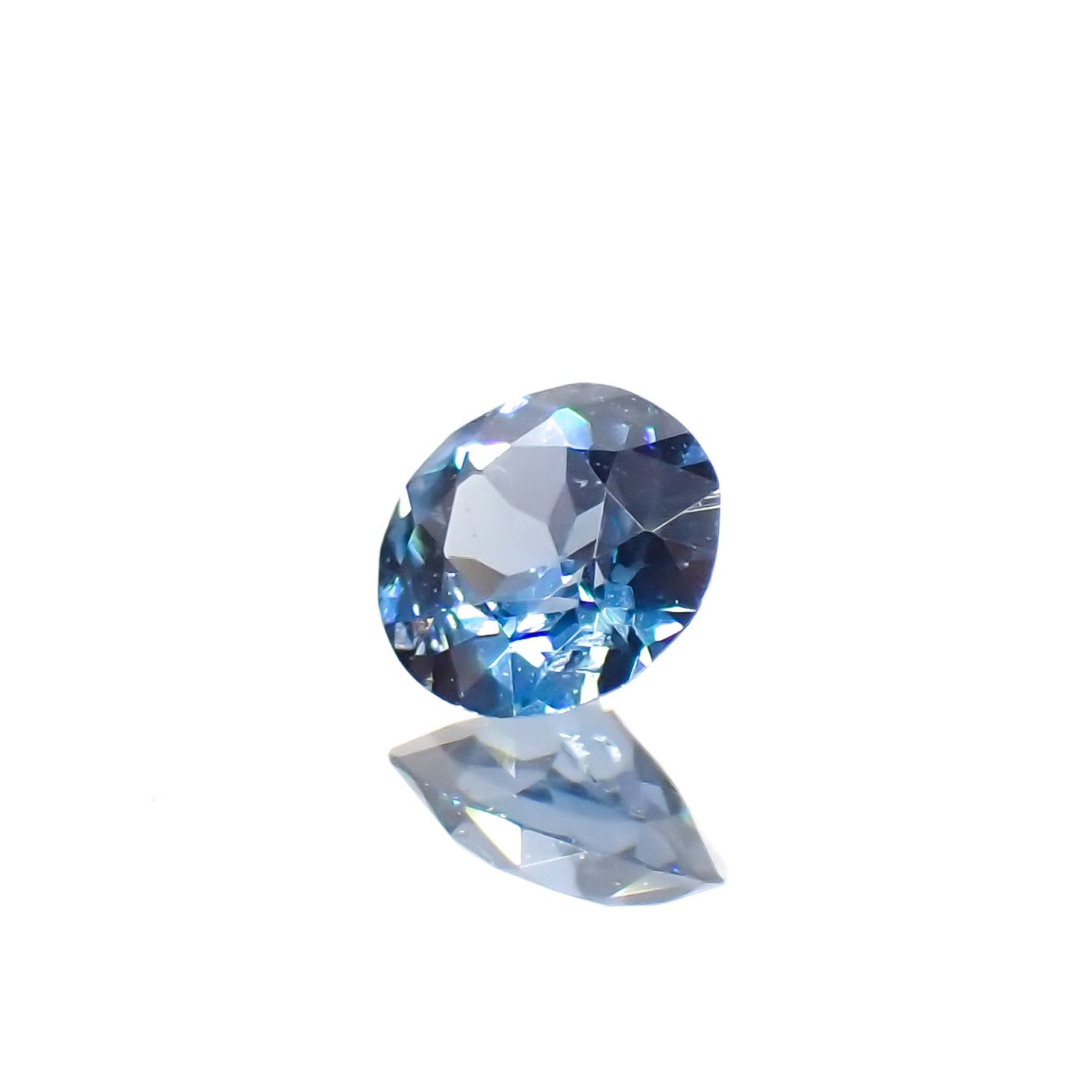 コバルトブルースピネル(宝石名ブルー・スピネル)タンザニア産 0.150ct ソ付(日独)[230622544]3.49x3.57mm前後