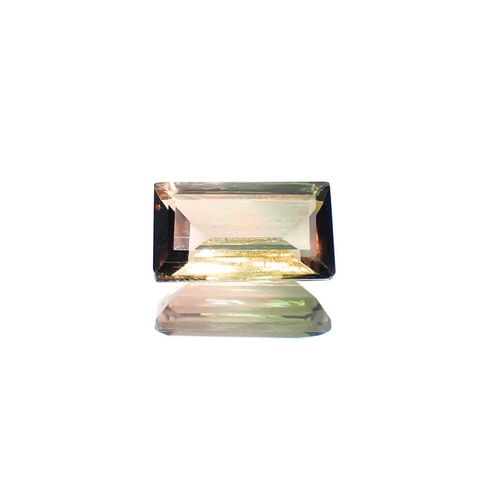 パーティカラートルマリン(宝石名パーティカラード・トルマリン)ブラジル産 1.437ct ソ付(彩珠)[231124213]9.2x5.3mm前後