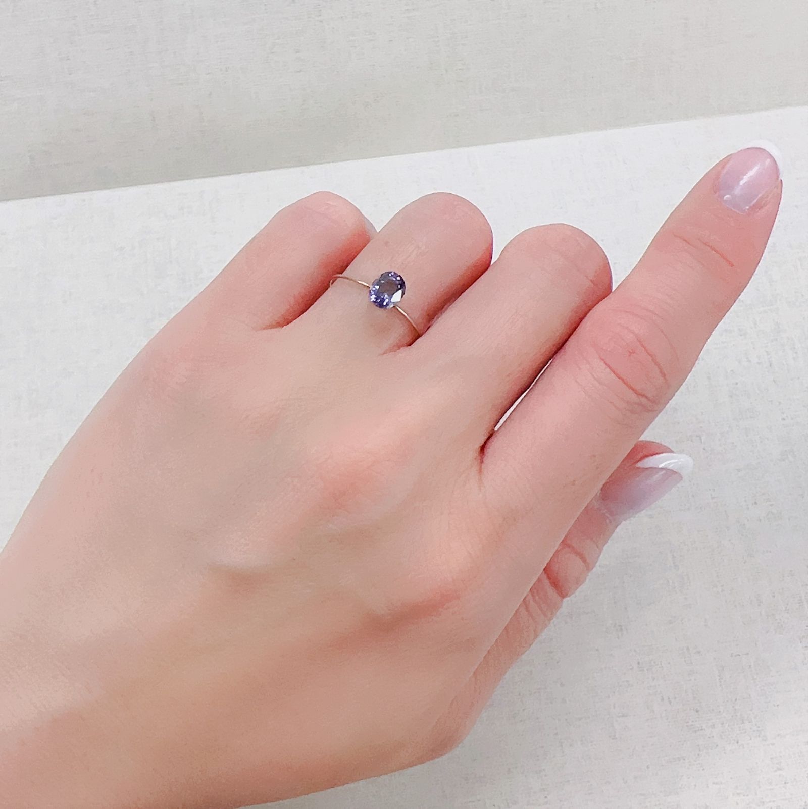 マリアライト(宝石名スキャポライト)スリランカ産 0.56ct 識別済[230421682]5.9x4.8mm前後