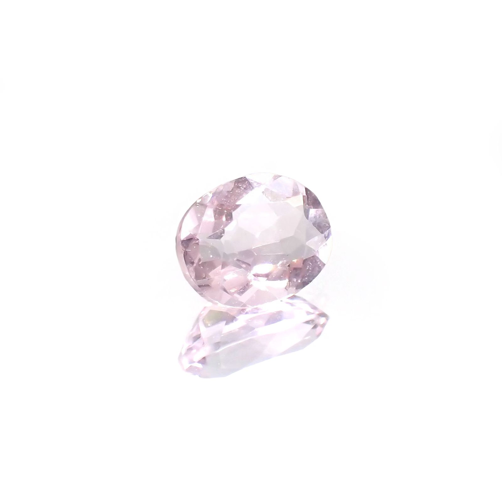 ピンクフローライト(宝石名フルオライト)ブラジル産 識別済 2.94ct / 10.1x8mm前後 [220115130]