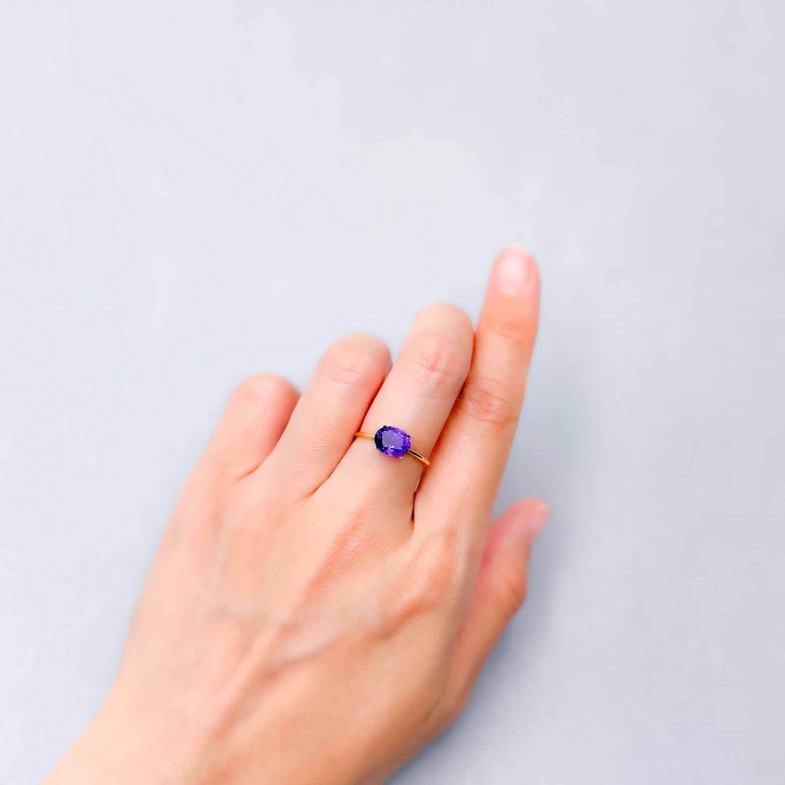 カラーシフトアメジスト ブラジル/ウルグアイ産 1.22ct [250530322]8.1x6.3mm前後