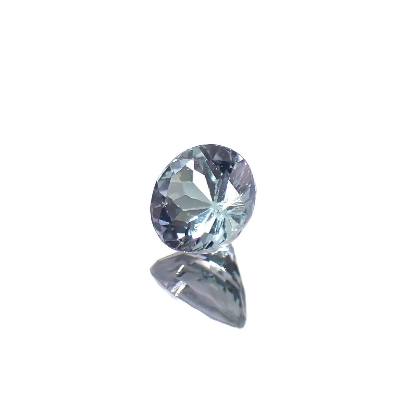 バイカラータンザナイト(宝石名ゾイサイト)タンザニア産 0.37ct 識別済[240828613]4.4x4.4mm前後