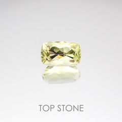 アンブリゴナイト/モンテブラサイト(宝石名モンテブラサイト) マダガスカル産 1.467ct ソ付(日独)[20117385]8.2×5.3mm前後