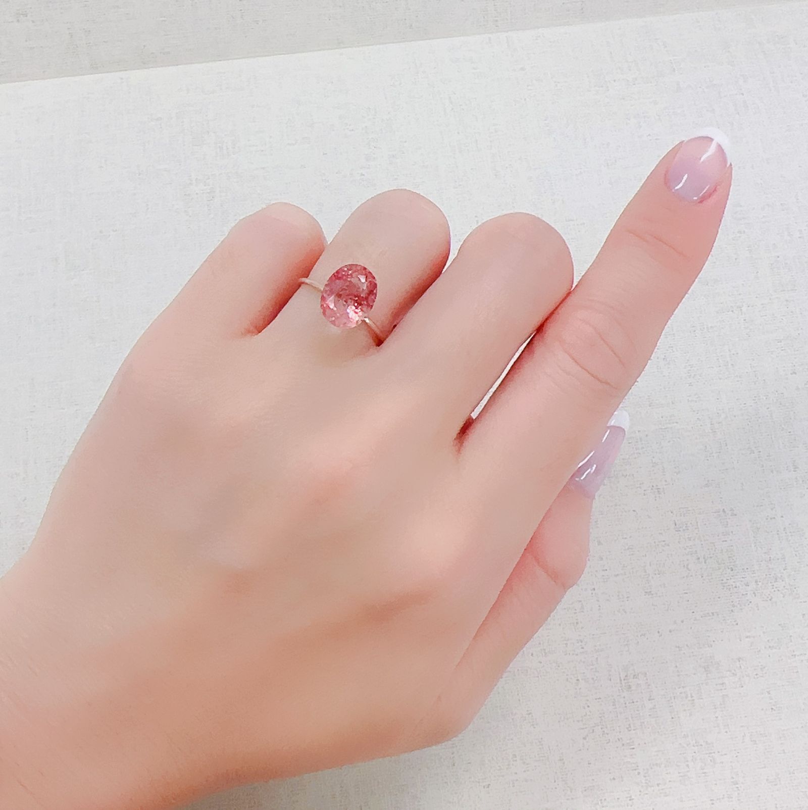 ファイヤークォーツ ナイジェリア産 2.48ct[230421745]10.3x8mm前後