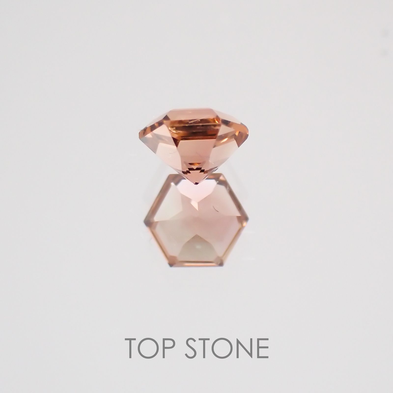 ◇ヘキサゴンカット◇バイカラートルマリンSA ブラジル・アフリカ産 ルース 0.15ct[21019151]3.1×3.1mm前後