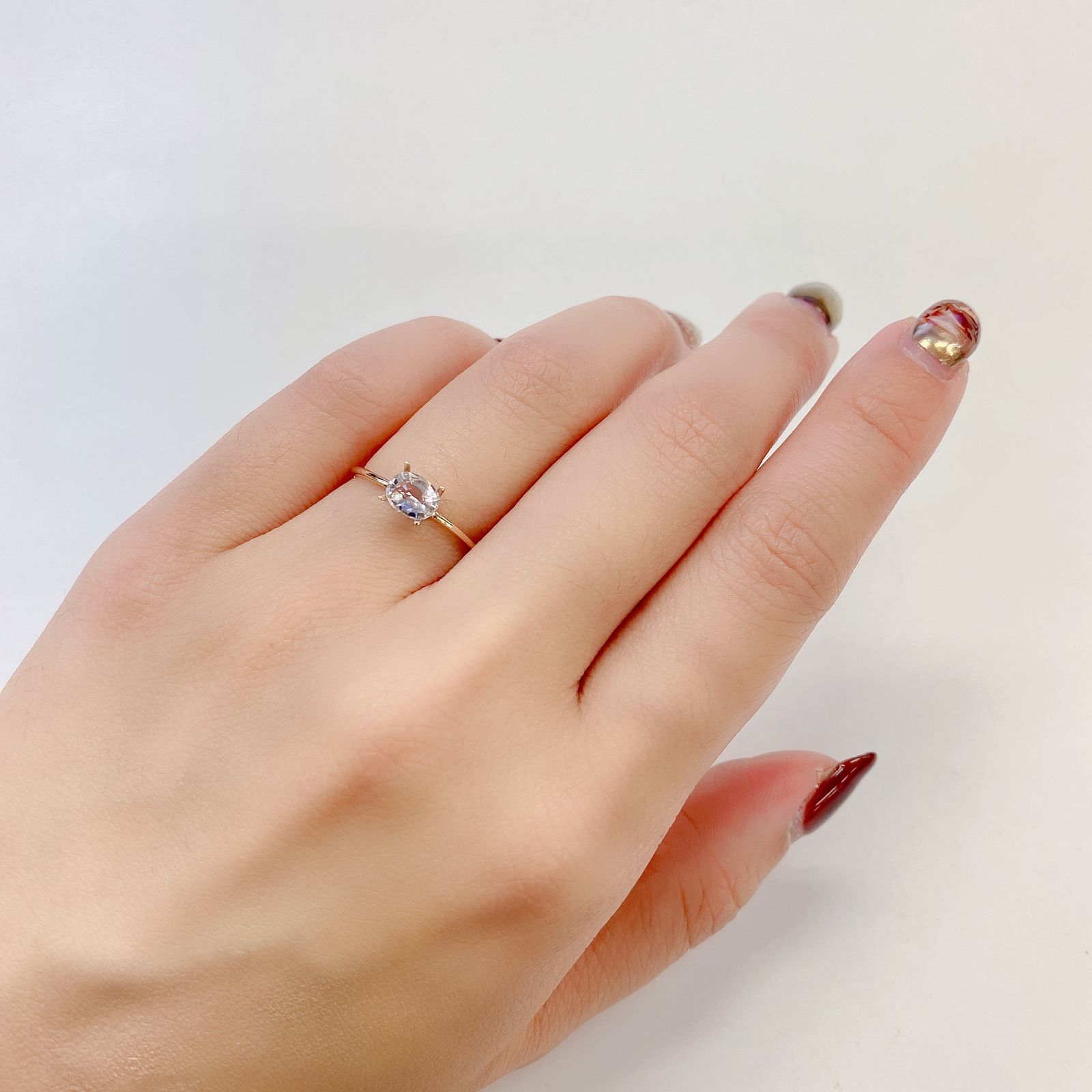 ラベンダーサファイア(宝石名サファイア) マダガスカル/スリランカ産 0.69ct 識別済[210812505]6.5×3.8mm前後