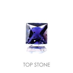 ◇プリンセスカット◇アイオライトサンストーン インド・ブラジル産 ルース 0.27ct[20128416]4×4mm前後
