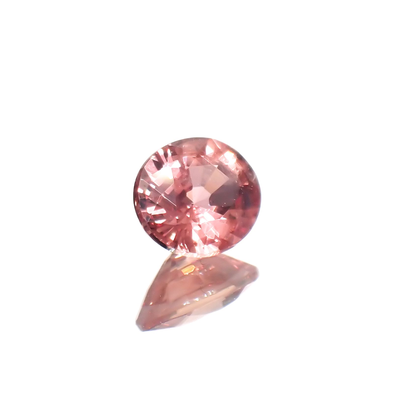パパラチャサファイア(宝石名サファイア/別名パパラチャ・サファイア)スリランカ産 0.354ct CGL鑑付[230521934]4.62x3.93mm前後