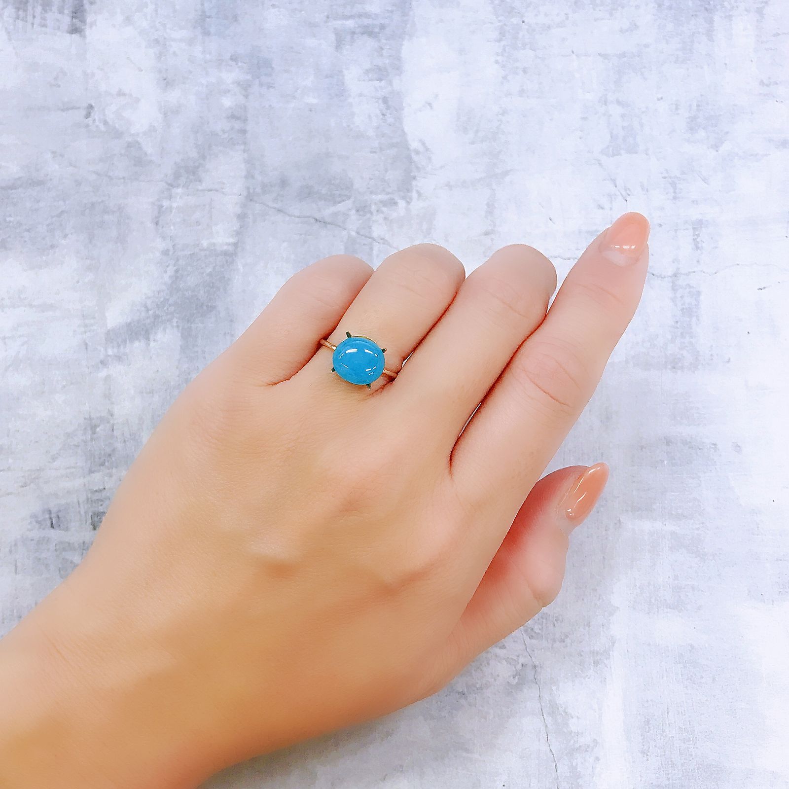 ヘミモルファイト(宝石名ヘミモルファイト)コンゴ民主共和国産 3.93ct 識別済[220917969]10.4x9.2mm前後