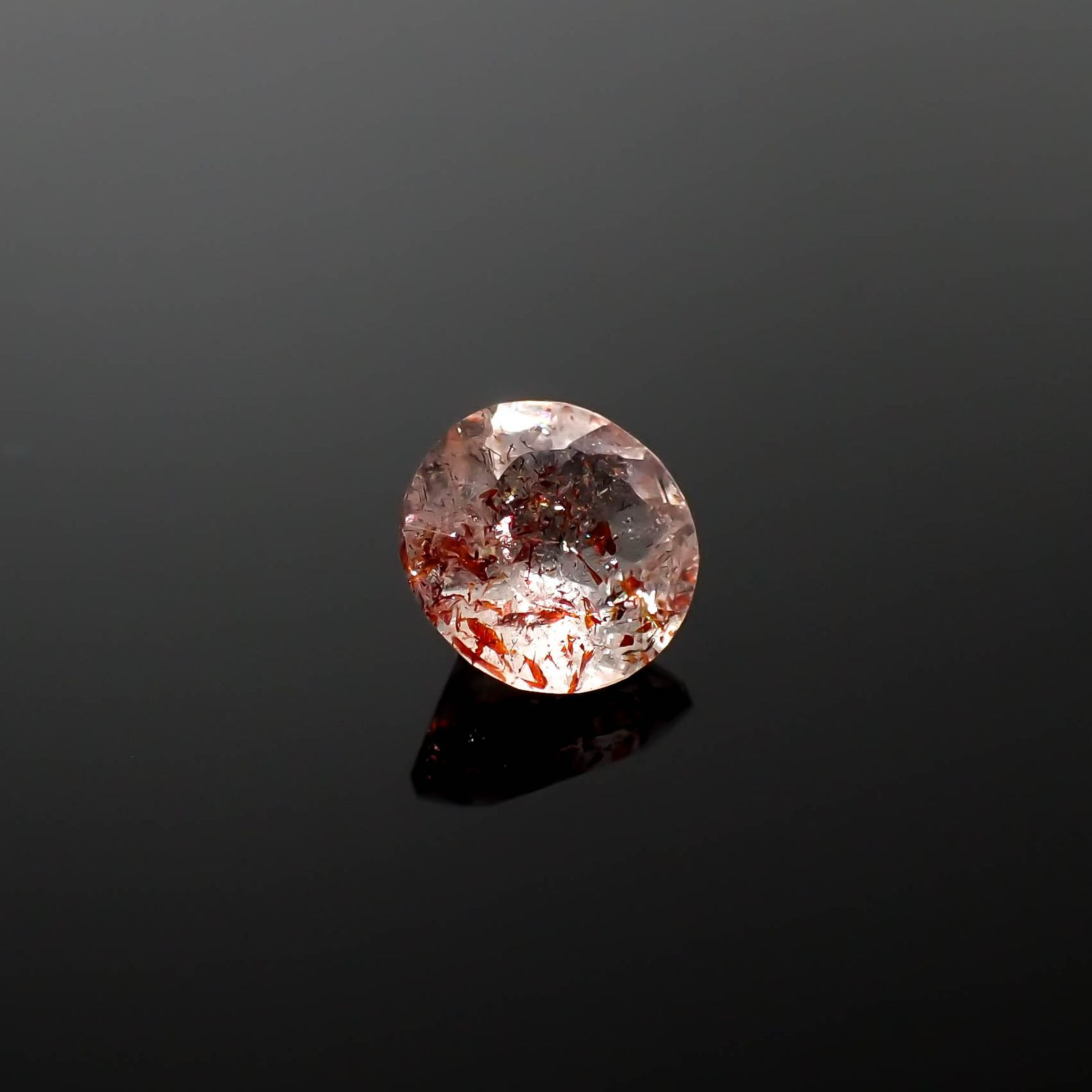 ファイヤークォーツ ナイジェリア産 1.25ct[240326707]7.2x7.2mm前後