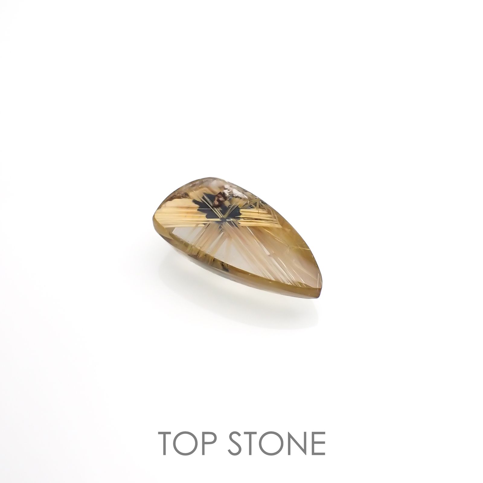 太陽タイチンルチルクォーツ ブラジル産 4.61ct[220716735]15.9x8.8mm前後