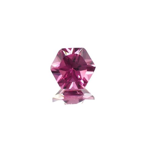 ◇ヘキサゴンカット◇カラーシフトマラヤガーネットSA(宝石名ガーネット)タンザニア産 0.74ct 識別済[220918044]5.1x5mm前後