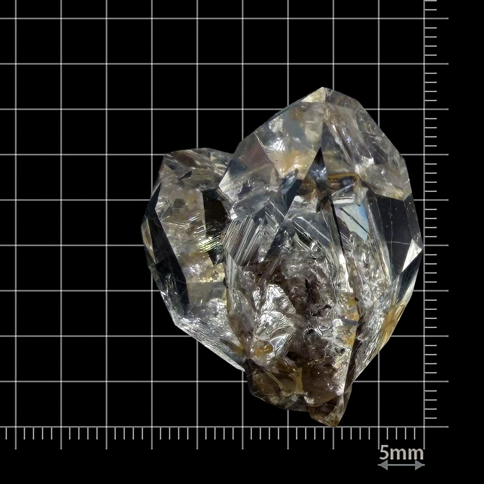 ハーキマーダイヤモンド 原石 アメリカ・ニューヨーク州産 115.81ct / 38.1x23.6mm前後 [260231768]