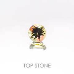 バイカラートルマリン ブラジル産 ルース 0.42ct[20106804]4.5×4.5mm前後
