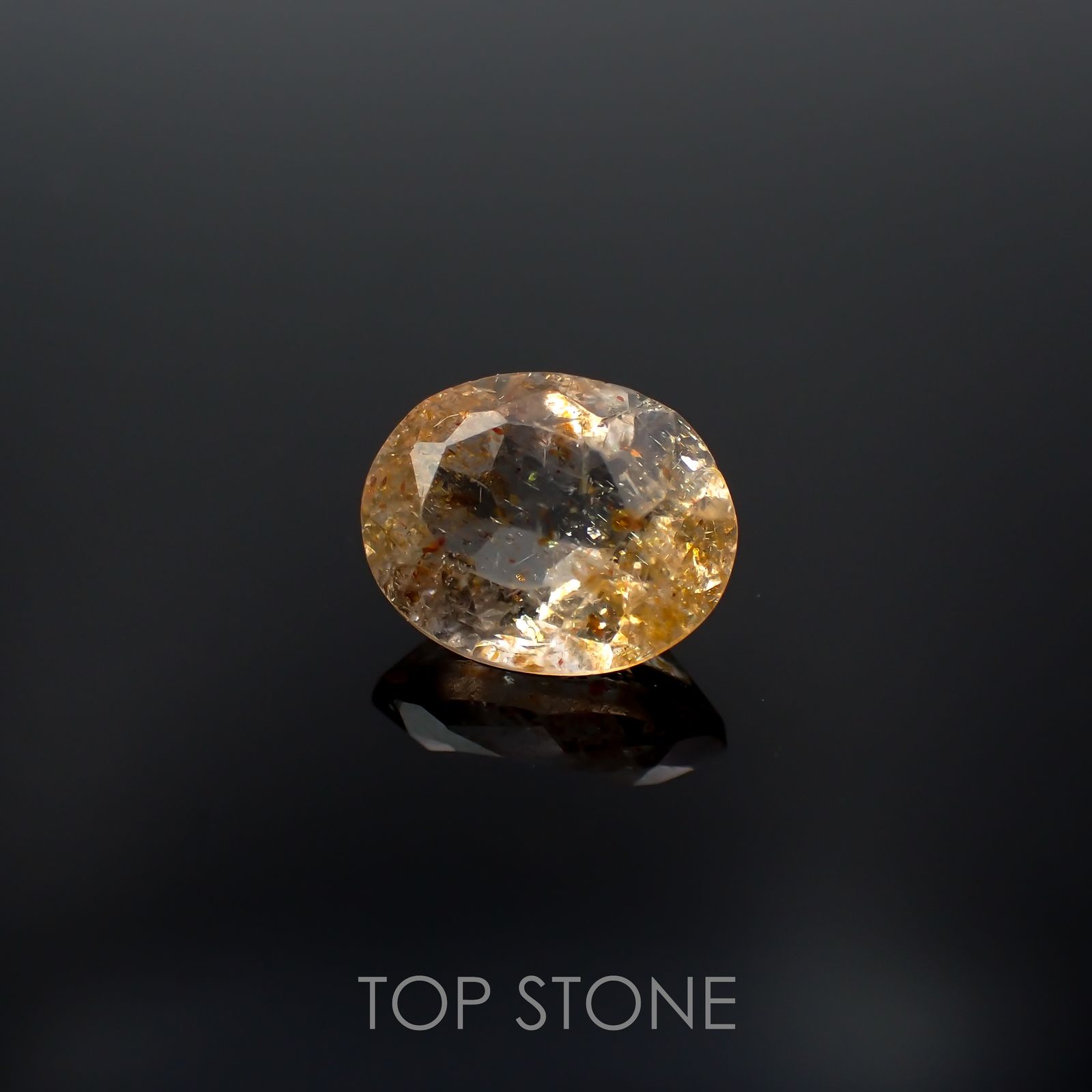 イリュージョンサンストーン インド産 1.65ct[221219258]8.7x6.9mm前後