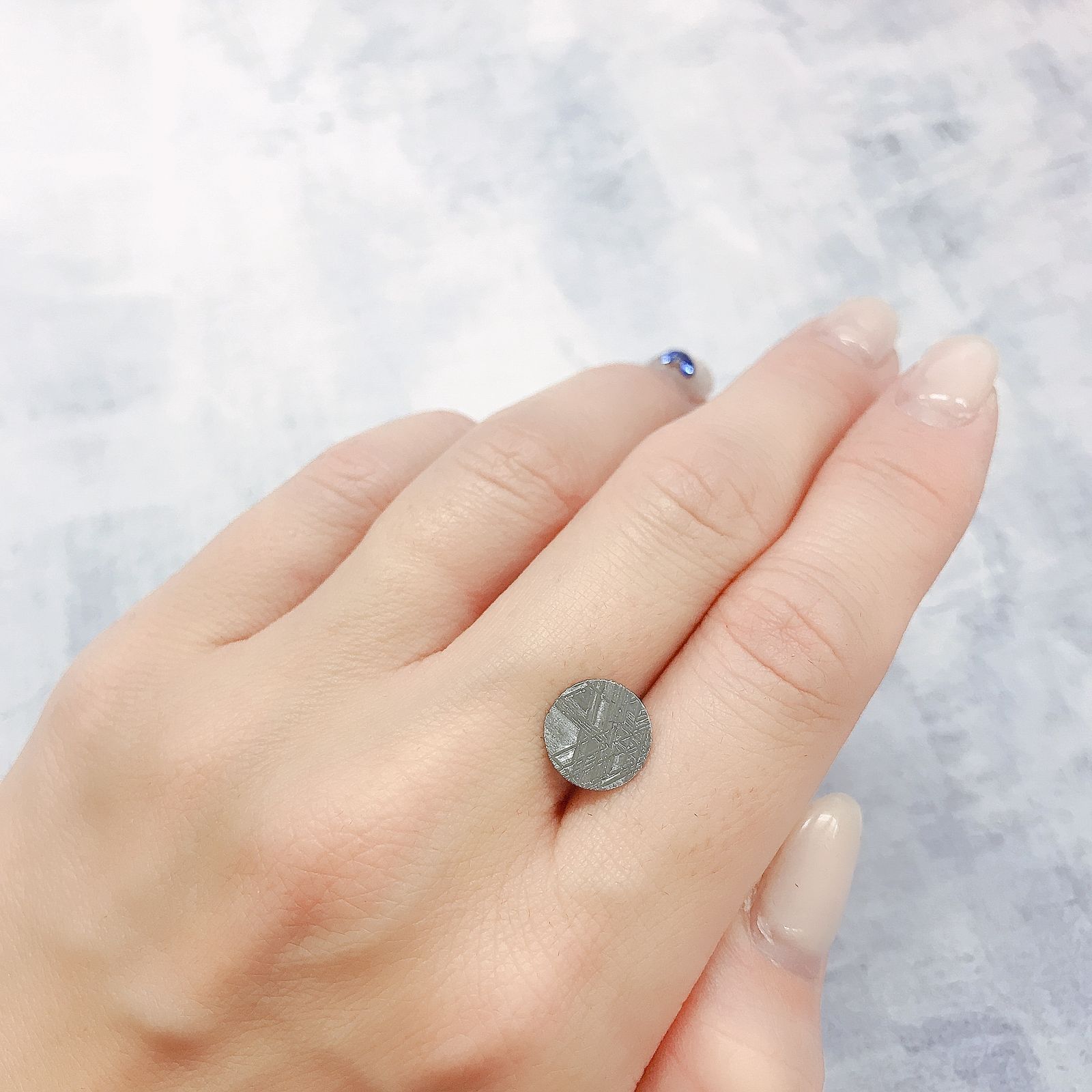ムオニナルスタ隕石 発見地：スウェーデン 1.38ct[220616120]10.1x10mm前後