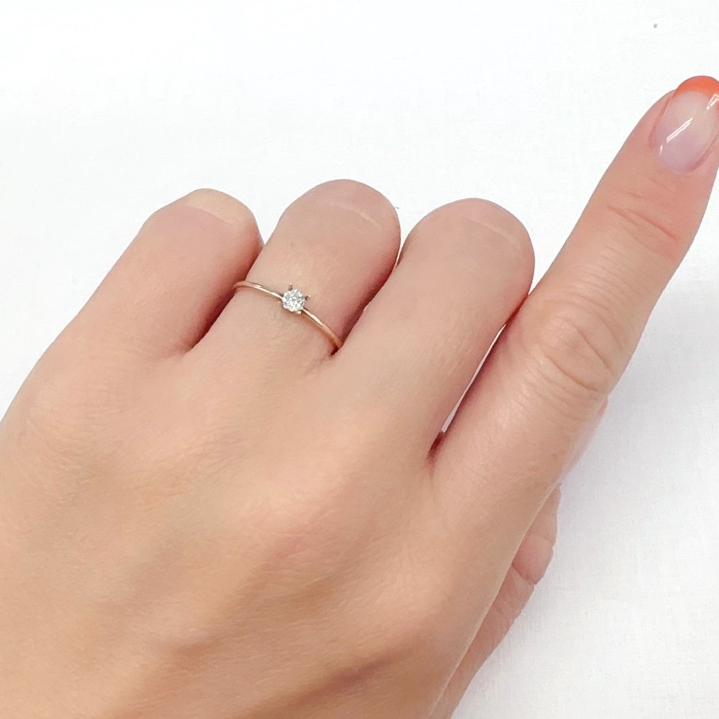 ◇オクタゴンカット◇ダイヤモンド 0.12ct[240427036]2.9x2.9mm前後