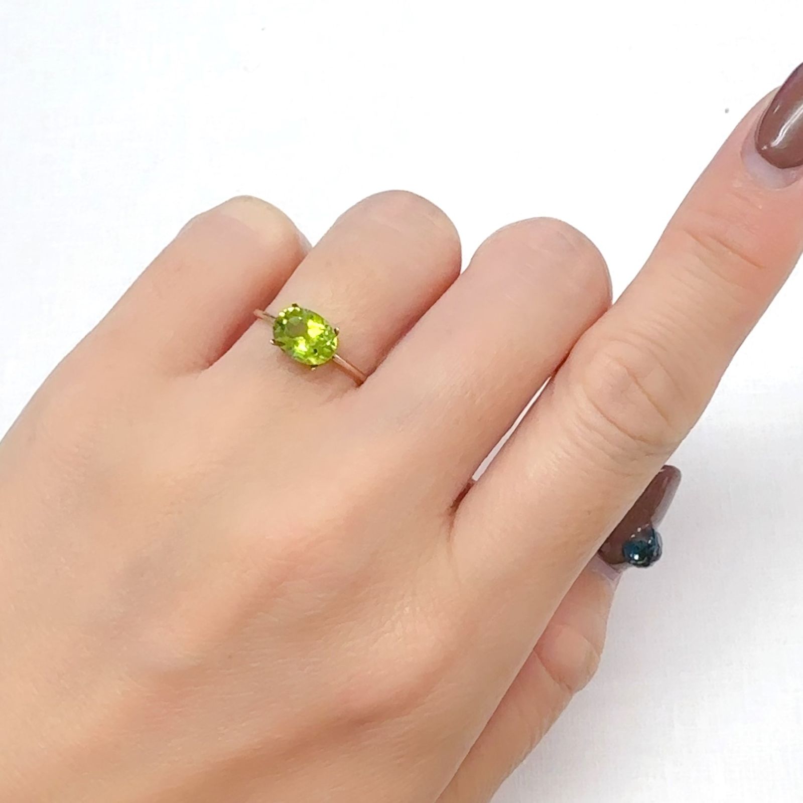 ブラックリリーパッドペリドット アメリカ・アリゾナ州産 1.62ct[240627940]8x6.1mm前後