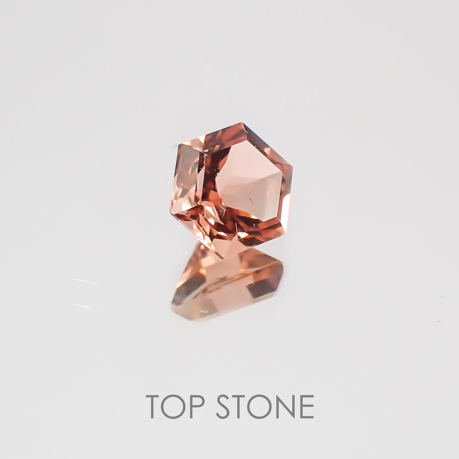 ◇ヘキサゴンカット◇オレゴンサンストーンSA アメリカ産 ルース 0.31ct[21019538]4.2×4.2mm前後