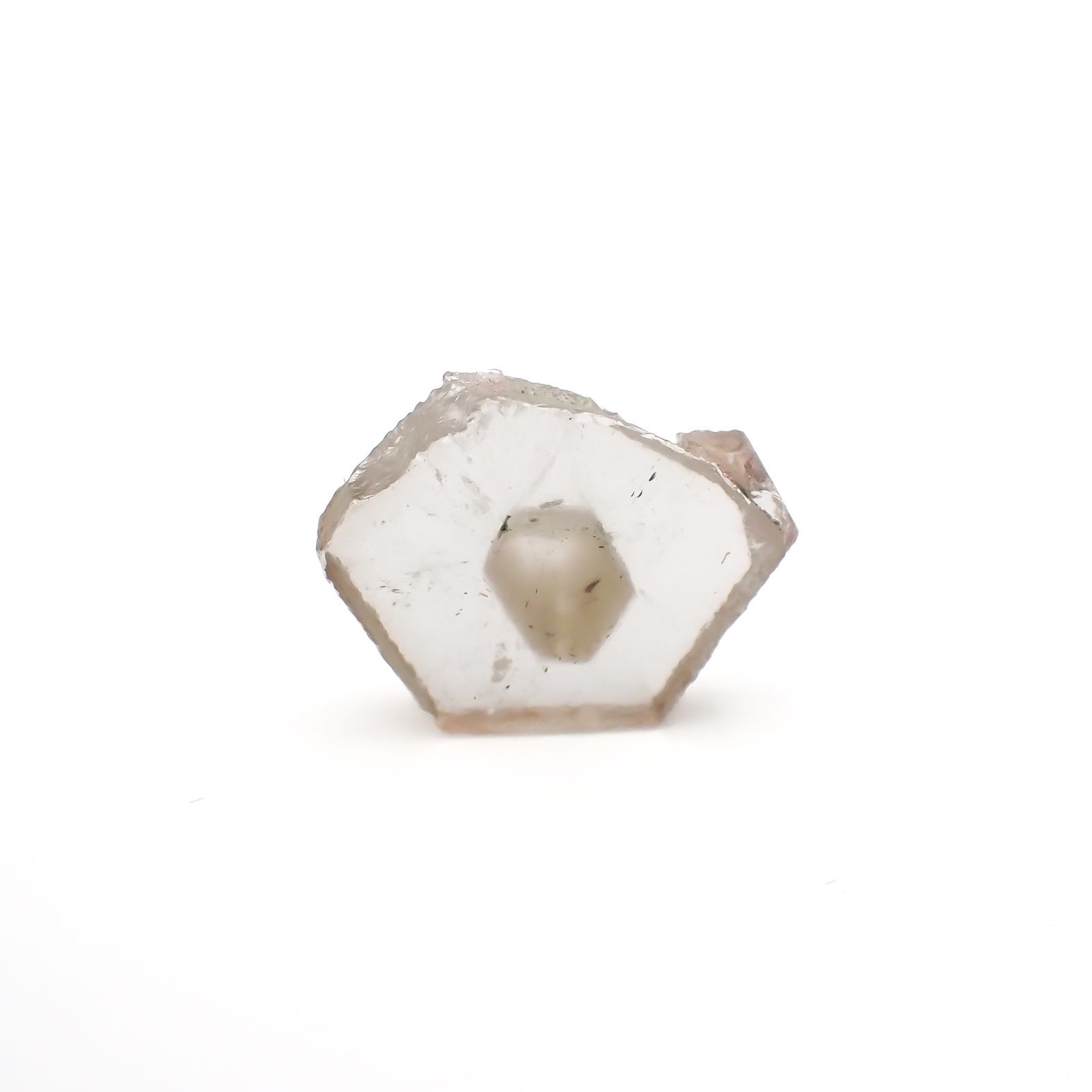 ファントムクォーツ 原石スライス ブラジル産 5.59ct[220716816]13x16.5mm前後