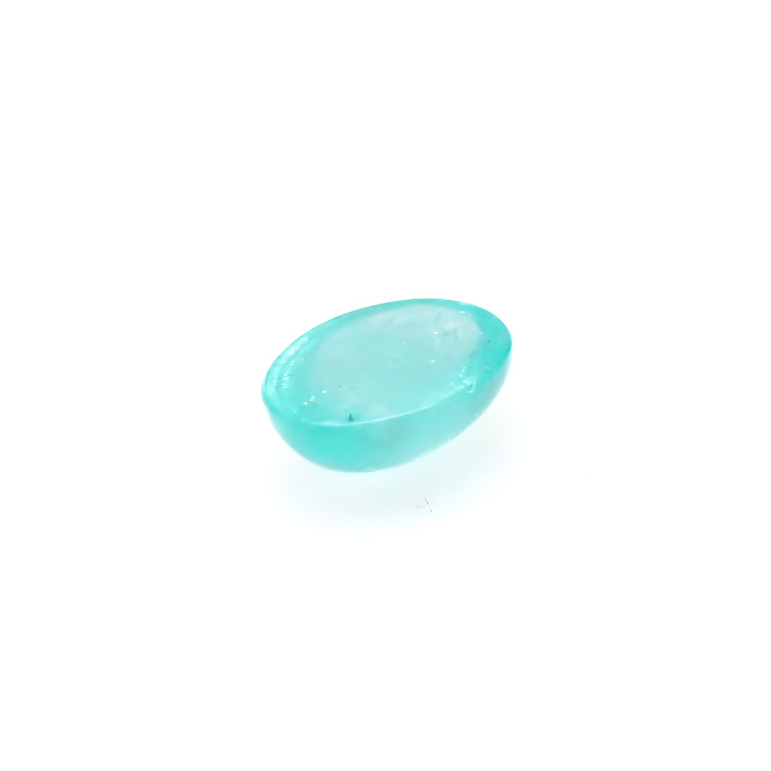 パライバトルマリン(宝石名トルマリン/別名パライバ・トルマリン)ブラジル・キントス鉱山産 1.29ct 識別済[241229544]8x6.1mm前後