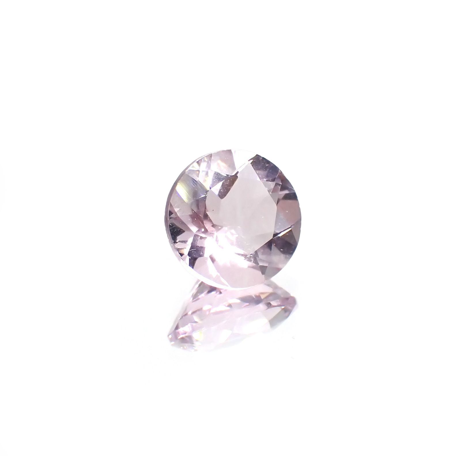 ピンクフローライト(宝石名フルオライト)ブラジル産 識別済 3.82ct / 9.9x9.8mm前後 [220115125]