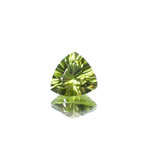 ◇コンケーブカット◇ペリドット 中国産 1.20ct[230622290]7x6.7mm前後