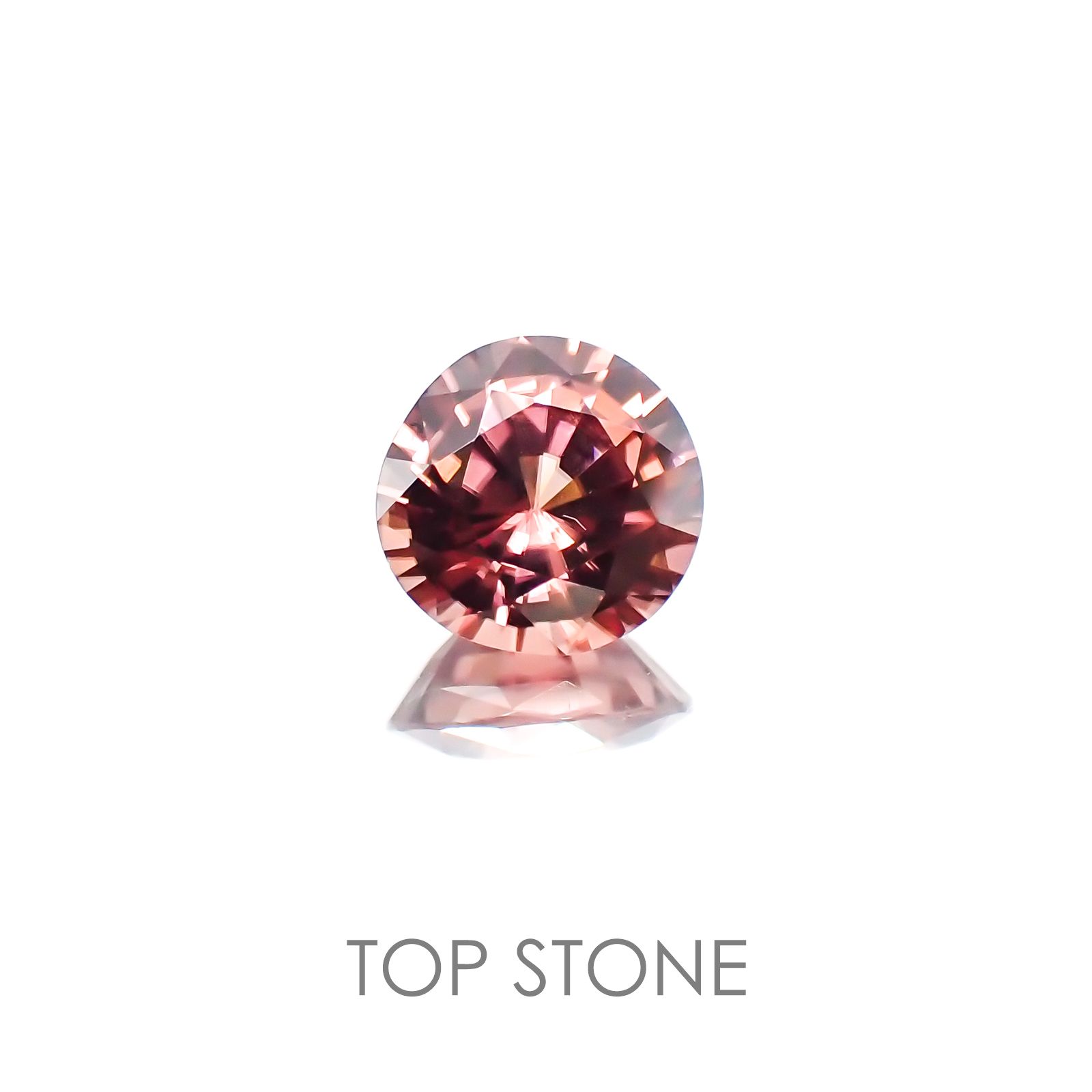 ピンクジルコン スリランカ,カンボジア産 ルース 1.34ct[21018063]6.4×6.4mm前後