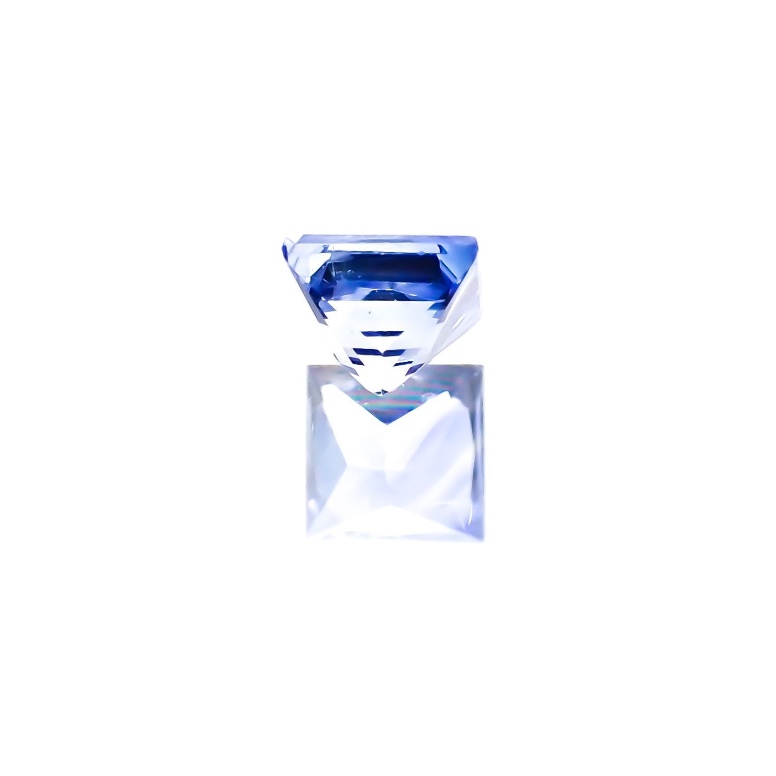 ◇プリンセスカット◇サファイア(宝石名サファイア)スリランカ産 0.25ct 識別済[231124235]3.2x3.2mm前後