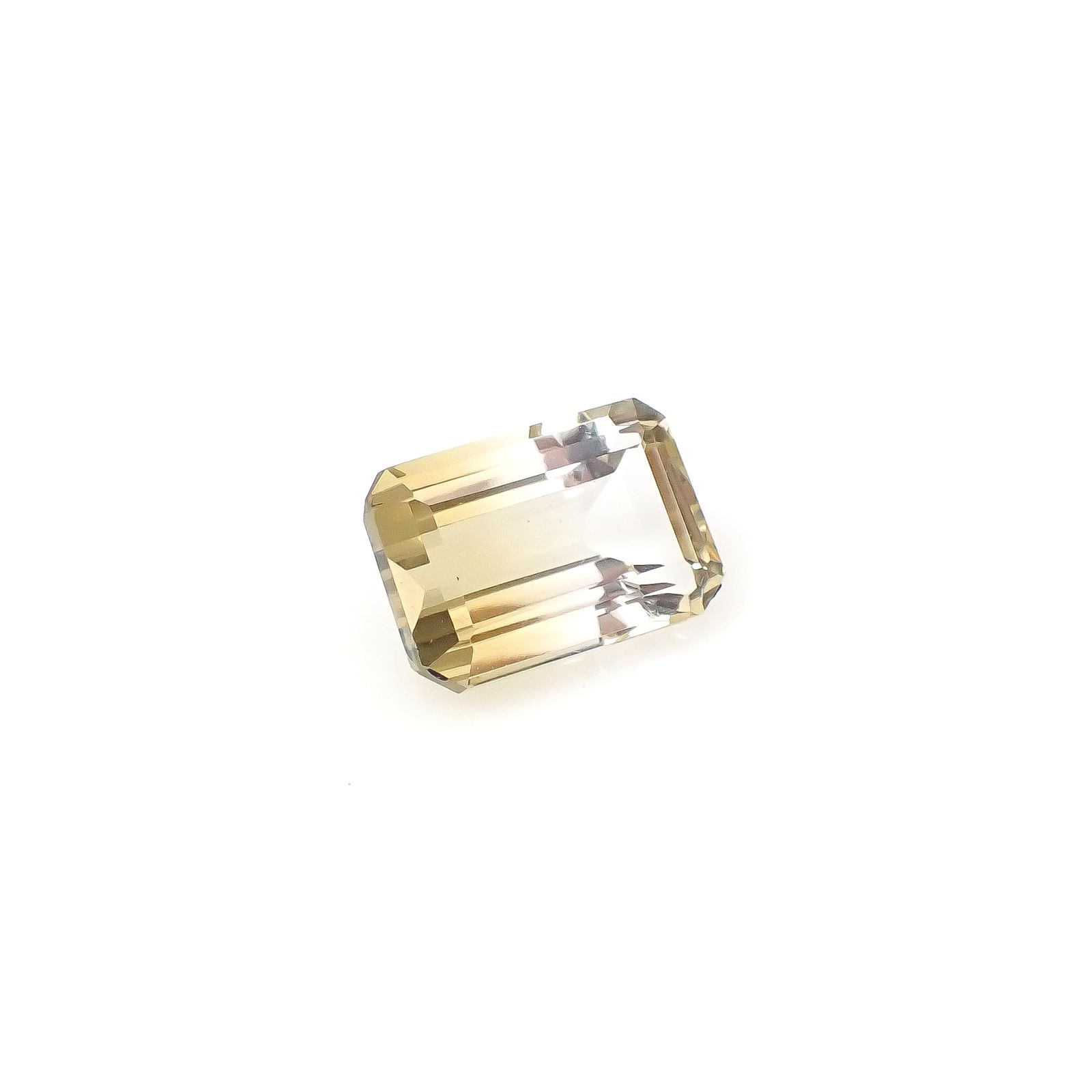 バイカラーシトリン ブラジル・ミナスジェライス州産 7.88ct[240326463]14.2x9.7mm前後