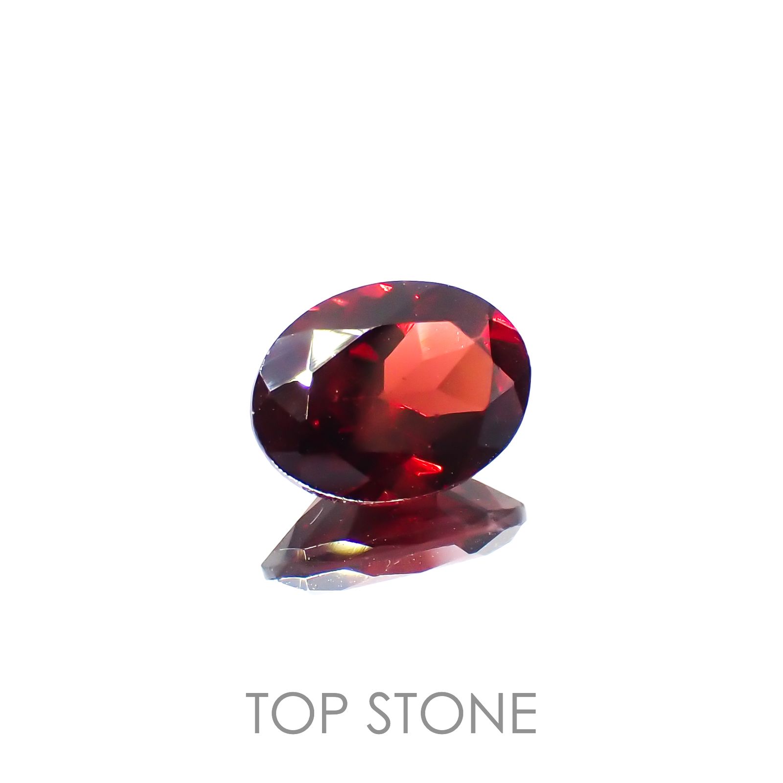 パイロープアルマンディンガーネット(宝石名パイロープ アルマンディン・ガーネット)ブラジル産 1.51ct 識別済[221219539]8.1x6.2mm前後