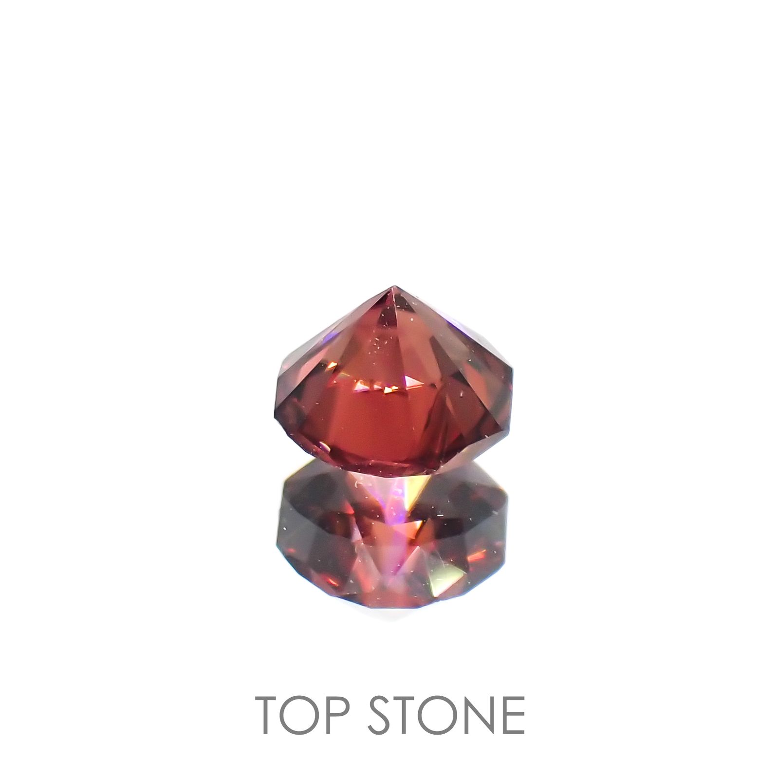 ◇オクタゴンカット◇ピンクジルコン(宝石名ジルコン)スリランカ/カンボジア産 0.81ct 識別済[220114931]5x4.9mm前後