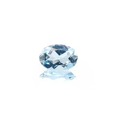 アクアマリン サンタマリアカラー(宝石名アクアマリン)モザンビーク産 識別済 0.36ct / 6x4.1mm前後 [260622260]