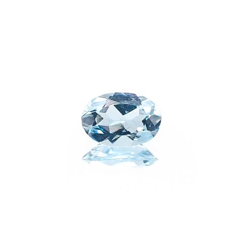 アクアマリン サンタマリアカラー(宝石名アクアマリン)モザンビーク産 識別済 0.36ct / 6x4.1mm前後 [260622260]