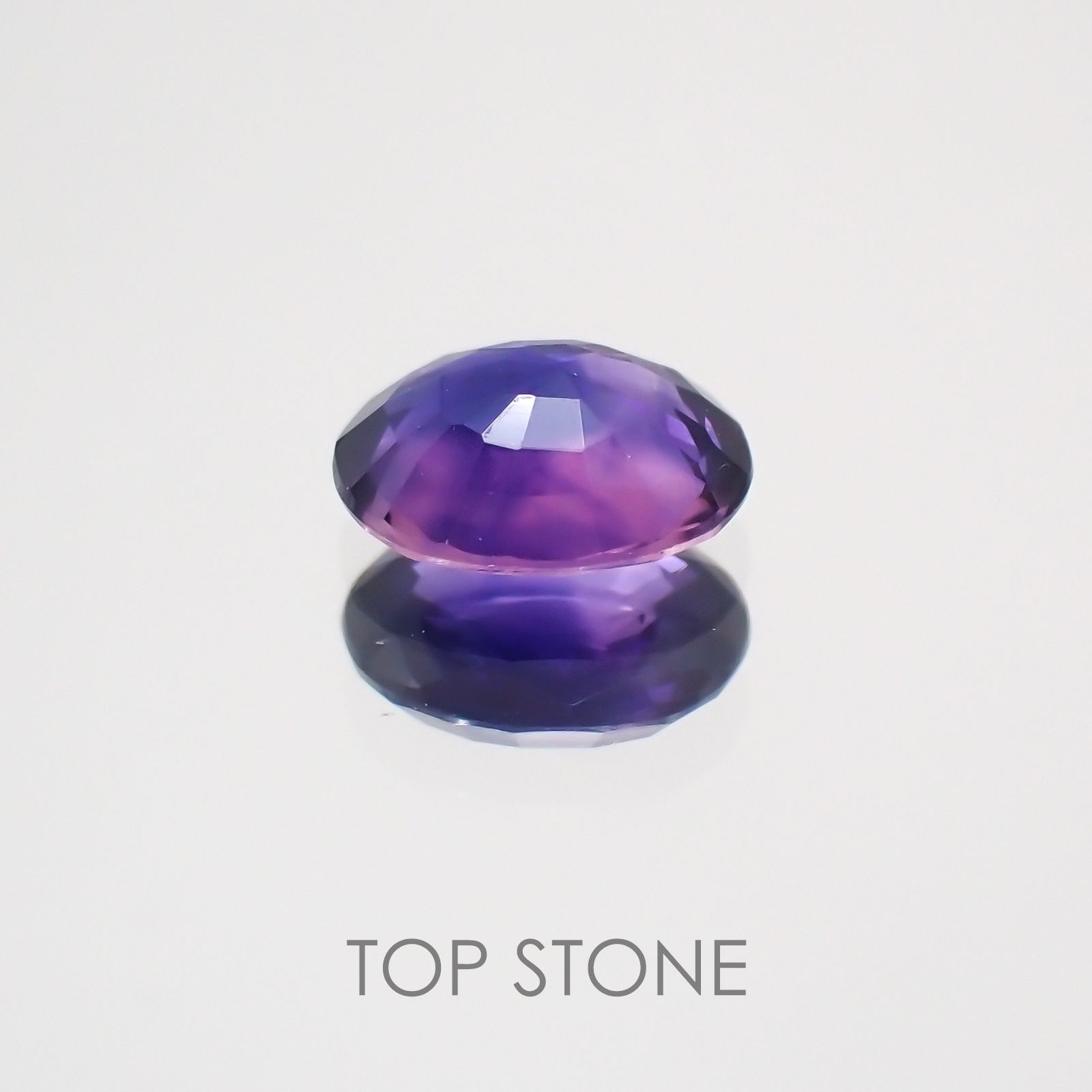 バイカラーサファイア(宝石名バイカラー・サファイア) タンザニア産 0.37ct 識別済[210410592]4.8×3.8mm前後