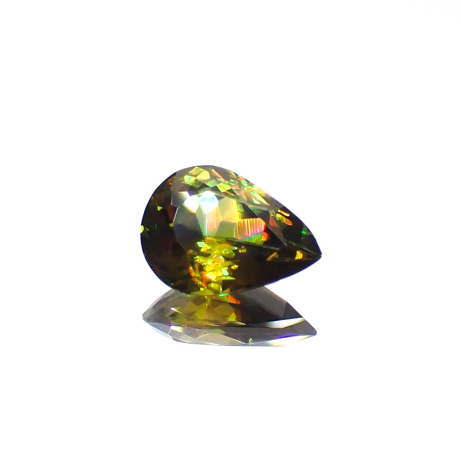 miyu  カラーチェンジスフェーン ☆カラーチェンジスフェーン 10.81mm 4.94ct 限定1個 誕生石7月