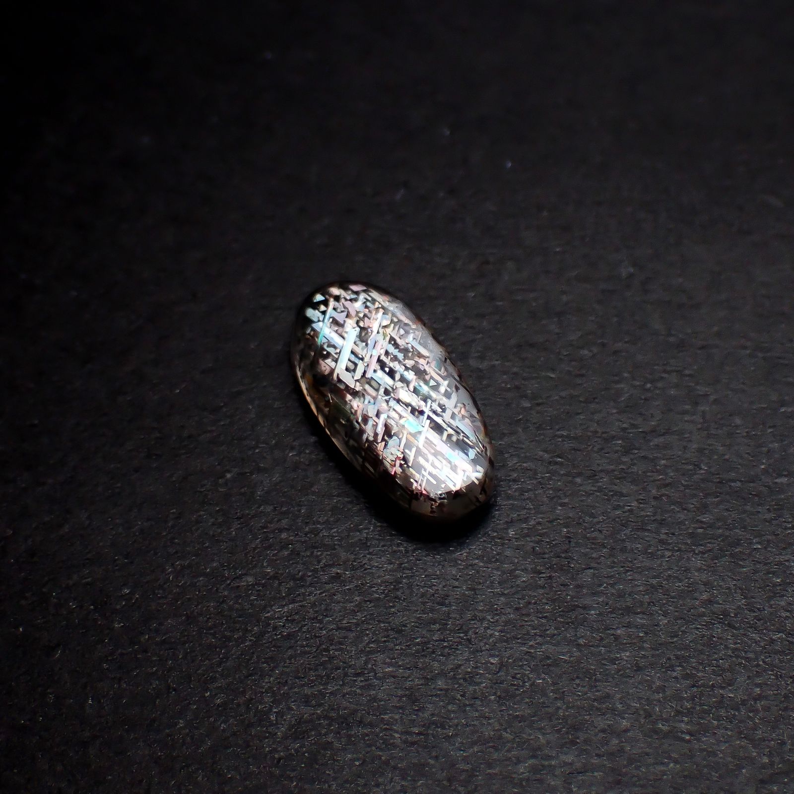 レインボーラティスサンストーン オーストラリア産 2.53ct [250430297]14.5x6.9mm前後