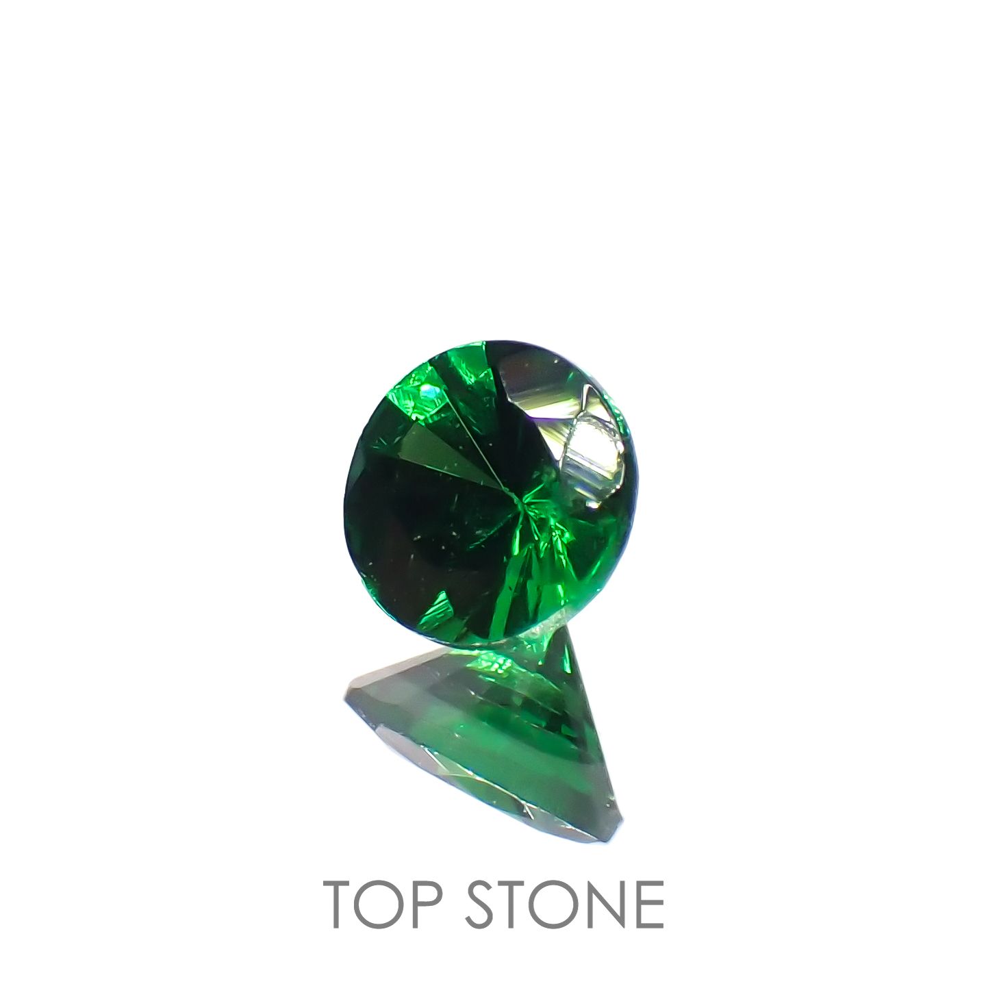 ツァボライト(宝石名ガーネット)タンザニア産 0.14ct 識別済[221018715]3.2x3.2mm前後